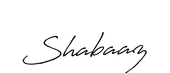 Design your own signature with our free online signature maker. With this signature software, you can create a handwritten (Antro_Vectra_Bolder) signature for name Shabaaz. Shabaaz signature style 7 images and pictures png