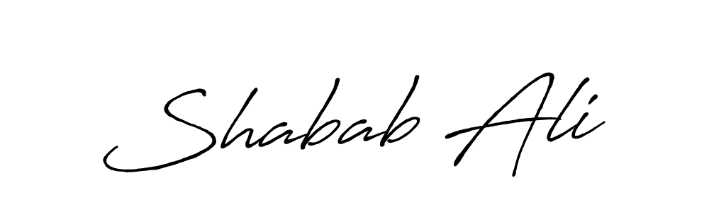 The best way (Antro_Vectra_Bolder) to make a short signature is to pick only two or three words in your name. The name Shabab Ali include a total of six letters. For converting this name. Shabab Ali signature style 7 images and pictures png