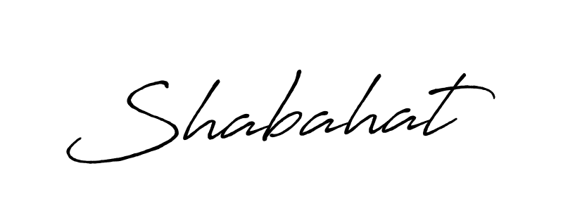 Create a beautiful signature design for name Shabahat. With this signature (Antro_Vectra_Bolder) fonts, you can make a handwritten signature for free. Shabahat signature style 7 images and pictures png