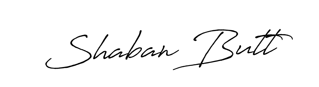 Create a beautiful signature design for name Shaban Butt. With this signature (Antro_Vectra_Bolder) fonts, you can make a handwritten signature for free. Shaban Butt signature style 7 images and pictures png