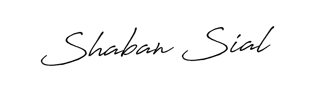 Shaban Sial stylish signature style. Best Handwritten Sign (Antro_Vectra_Bolder) for my name. Handwritten Signature Collection Ideas for my name Shaban Sial. Shaban Sial signature style 7 images and pictures png