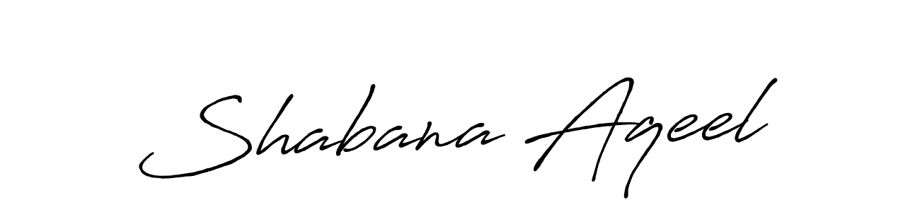 Also we have Shabana Aqeel name is the best signature style. Create professional handwritten signature collection using Antro_Vectra_Bolder autograph style. Shabana Aqeel signature style 7 images and pictures png