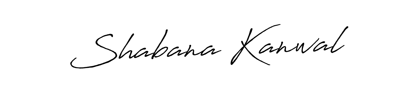 Shabana Kanwal stylish signature style. Best Handwritten Sign (Antro_Vectra_Bolder) for my name. Handwritten Signature Collection Ideas for my name Shabana Kanwal. Shabana Kanwal signature style 7 images and pictures png