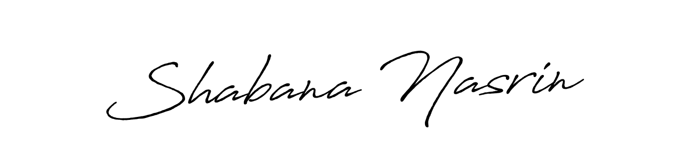 Use a signature maker to create a handwritten signature online. With this signature software, you can design (Antro_Vectra_Bolder) your own signature for name Shabana Nasrin. Shabana Nasrin signature style 7 images and pictures png