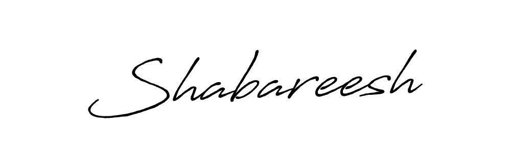 Make a beautiful signature design for name Shabareesh. With this signature (Antro_Vectra_Bolder) style, you can create a handwritten signature for free. Shabareesh signature style 7 images and pictures png