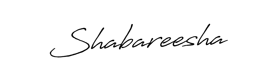 Use a signature maker to create a handwritten signature online. With this signature software, you can design (Antro_Vectra_Bolder) your own signature for name Shabareesha. Shabareesha signature style 7 images and pictures png