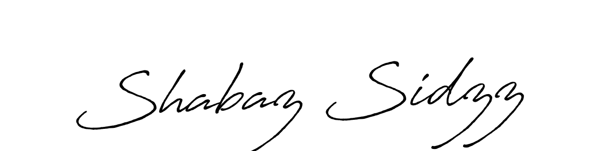 Shabaz Sidzz stylish signature style. Best Handwritten Sign (Antro_Vectra_Bolder) for my name. Handwritten Signature Collection Ideas for my name Shabaz Sidzz. Shabaz Sidzz signature style 7 images and pictures png