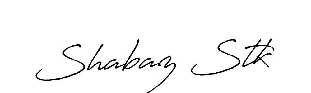 It looks lik you need a new signature style for name Shabaz Stk. Design unique handwritten (Antro_Vectra_Bolder) signature with our free signature maker in just a few clicks. Shabaz Stk signature style 7 images and pictures png