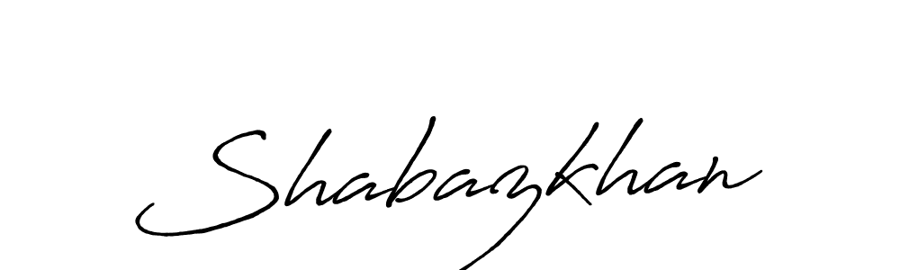 Design your own signature with our free online signature maker. With this signature software, you can create a handwritten (Antro_Vectra_Bolder) signature for name Shabazkhan. Shabazkhan signature style 7 images and pictures png