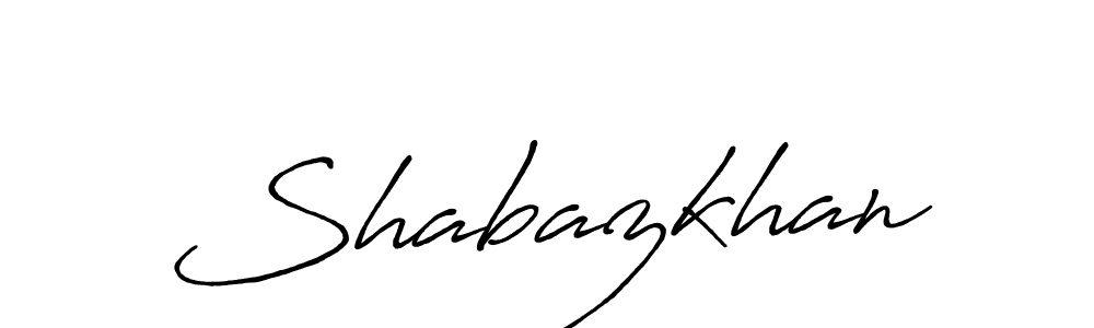 Design your own signature with our free online signature maker. With this signature software, you can create a handwritten (Antro_Vectra_Bolder) signature for name Shabazkhan. Shabazkhan signature style 7 images and pictures png