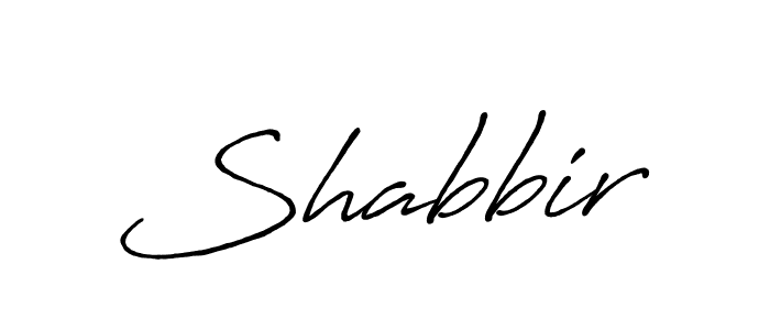 Shabbir stylish signature style. Best Handwritten Sign (Antro_Vectra_Bolder) for my name. Handwritten Signature Collection Ideas for my name Shabbir. Shabbir signature style 7 images and pictures png