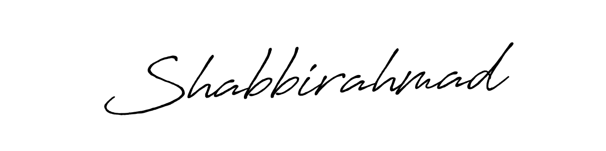 Also we have Shabbirahmad name is the best signature style. Create professional handwritten signature collection using Antro_Vectra_Bolder autograph style. Shabbirahmad signature style 7 images and pictures png