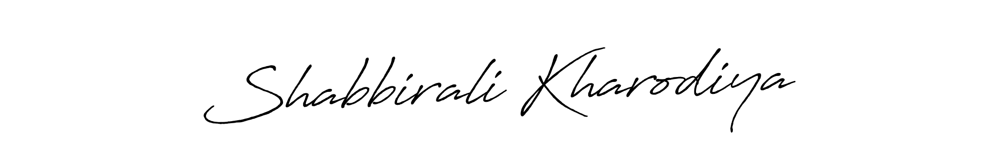 Make a beautiful signature design for name Shabbirali Kharodiya. Use this online signature maker to create a handwritten signature for free. Shabbirali Kharodiya signature style 7 images and pictures png