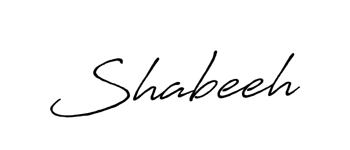 Design your own signature with our free online signature maker. With this signature software, you can create a handwritten (Antro_Vectra_Bolder) signature for name Shabeeh. Shabeeh signature style 7 images and pictures png