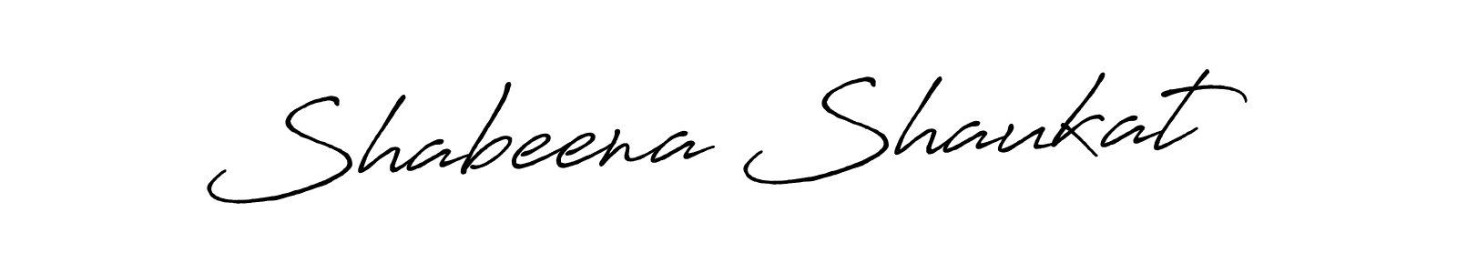 Shabeena Shaukat stylish signature style. Best Handwritten Sign (Antro_Vectra_Bolder) for my name. Handwritten Signature Collection Ideas for my name Shabeena Shaukat. Shabeena Shaukat signature style 7 images and pictures png