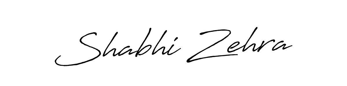 The best way (Antro_Vectra_Bolder) to make a short signature is to pick only two or three words in your name. The name Shabhi Zehra include a total of six letters. For converting this name. Shabhi Zehra signature style 7 images and pictures png