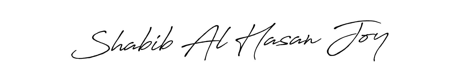 Make a beautiful signature design for name Shabib Al Hasan Joy. With this signature (Antro_Vectra_Bolder) style, you can create a handwritten signature for free. Shabib Al Hasan Joy signature style 7 images and pictures png