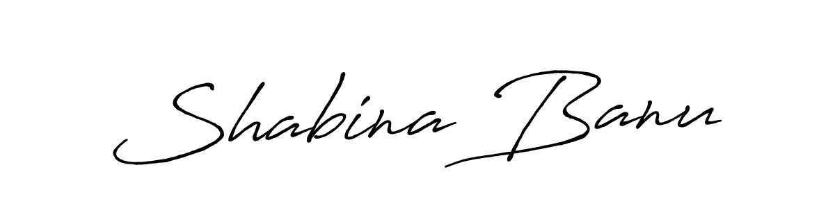 Use a signature maker to create a handwritten signature online. With this signature software, you can design (Antro_Vectra_Bolder) your own signature for name Shabina Banu. Shabina Banu signature style 7 images and pictures png