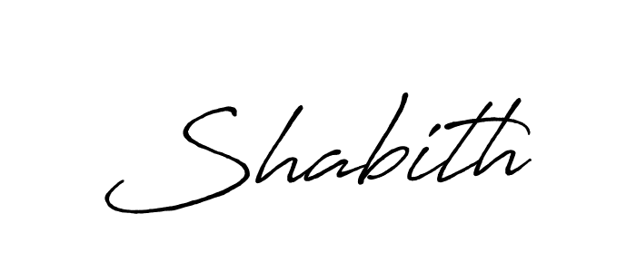 Create a beautiful signature design for name Shabith. With this signature (Antro_Vectra_Bolder) fonts, you can make a handwritten signature for free. Shabith signature style 7 images and pictures png