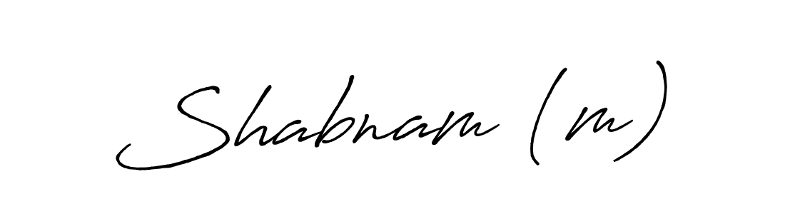 The best way (Antro_Vectra_Bolder) to make a short signature is to pick only two or three words in your name. The name Shabnam (m) include a total of six letters. For converting this name. Shabnam (m) signature style 7 images and pictures png