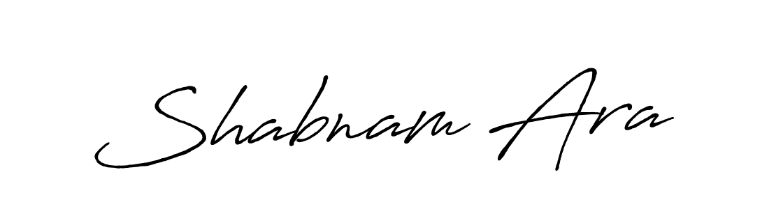 Create a beautiful signature design for name Shabnam Ara. With this signature (Antro_Vectra_Bolder) fonts, you can make a handwritten signature for free. Shabnam Ara signature style 7 images and pictures png