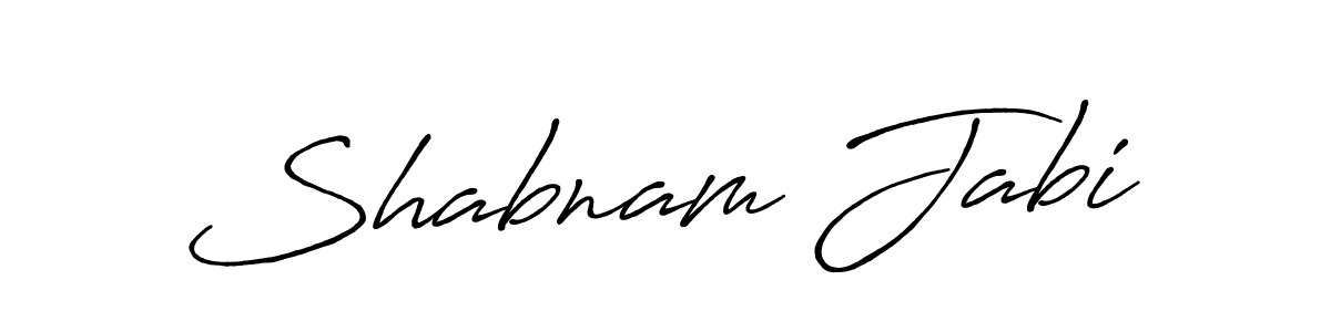 Make a beautiful signature design for name Shabnam Jabi. Use this online signature maker to create a handwritten signature for free. Shabnam Jabi signature style 7 images and pictures png