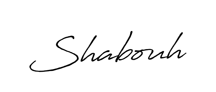 if you are searching for the best signature style for your name Shabouh. so please give up your signature search. here we have designed multiple signature styles  using Antro_Vectra_Bolder. Shabouh signature style 7 images and pictures png