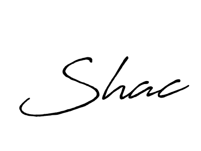 Design your own signature with our free online signature maker. With this signature software, you can create a handwritten (Antro_Vectra_Bolder) signature for name Shac. Shac signature style 7 images and pictures png
