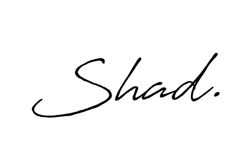 Create a beautiful signature design for name Shad.. With this signature (Antro_Vectra_Bolder) fonts, you can make a handwritten signature for free. Shad. signature style 7 images and pictures png