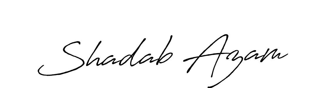 This is the best signature style for the Shadab Azam name. Also you like these signature font (Antro_Vectra_Bolder). Mix name signature. Shadab Azam signature style 7 images and pictures png