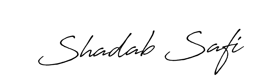 Shadab Safi stylish signature style. Best Handwritten Sign (Antro_Vectra_Bolder) for my name. Handwritten Signature Collection Ideas for my name Shadab Safi. Shadab Safi signature style 7 images and pictures png