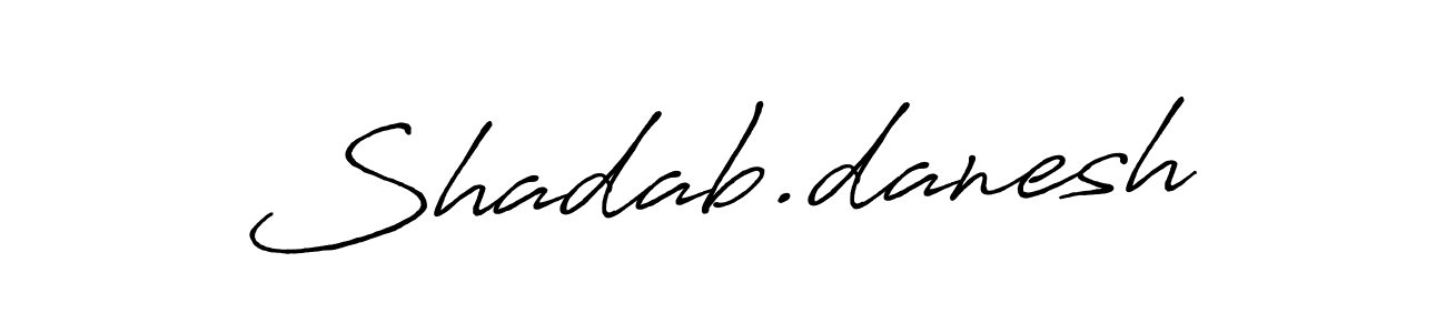 You can use this online signature creator to create a handwritten signature for the name Shadab.danesh. This is the best online autograph maker. Shadab.danesh signature style 7 images and pictures png