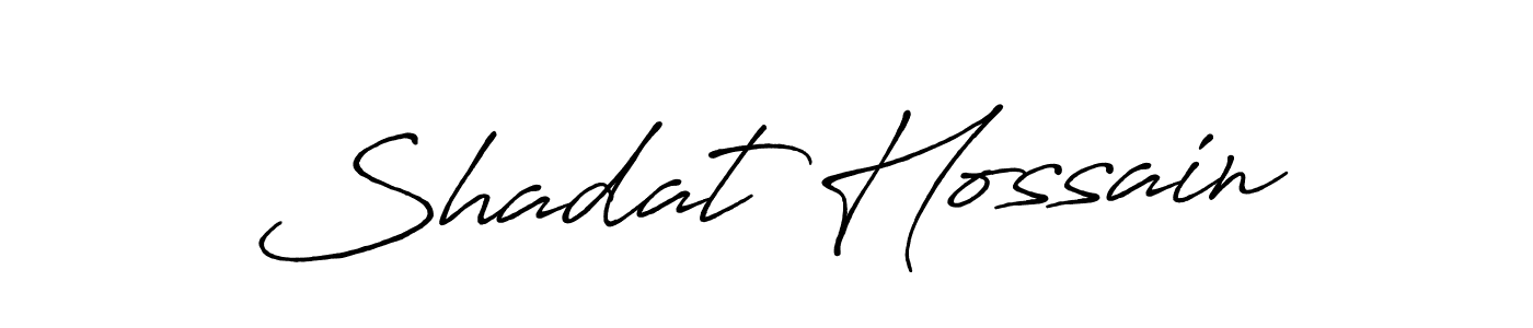 Antro_Vectra_Bolder is a professional signature style that is perfect for those who want to add a touch of class to their signature. It is also a great choice for those who want to make their signature more unique. Get Shadat Hossain name to fancy signature for free. Shadat Hossain signature style 7 images and pictures png
