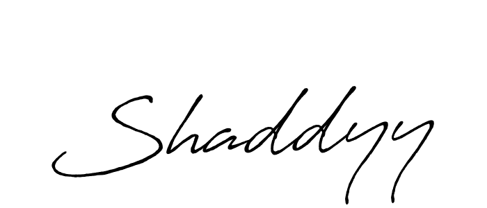 Design your own signature with our free online signature maker. With this signature software, you can create a handwritten (Antro_Vectra_Bolder) signature for name Shaddyy. Shaddyy signature style 7 images and pictures png