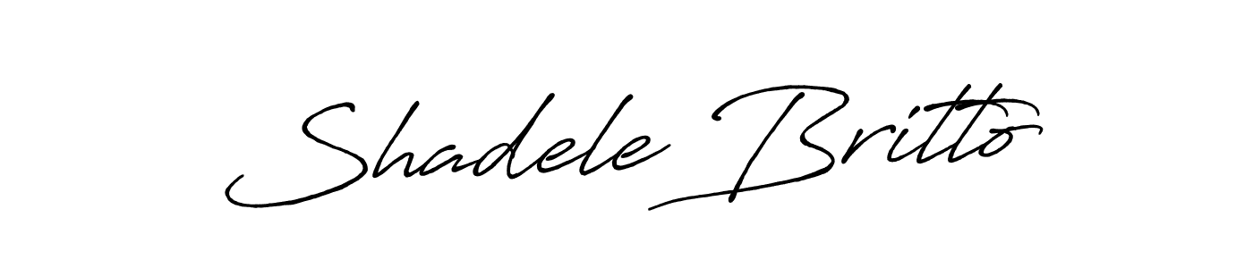 Also You can easily find your signature by using the search form. We will create Shadele Britto name handwritten signature images for you free of cost using Antro_Vectra_Bolder sign style. Shadele Britto signature style 7 images and pictures png