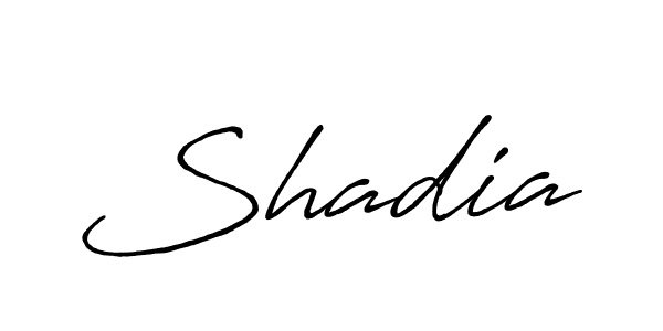 Also we have Shadia name is the best signature style. Create professional handwritten signature collection using Antro_Vectra_Bolder autograph style. Shadia signature style 7 images and pictures png