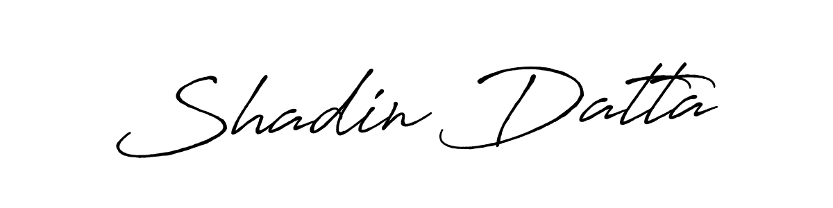 Make a beautiful signature design for name Shadin Datta. With this signature (Antro_Vectra_Bolder) style, you can create a handwritten signature for free. Shadin Datta signature style 7 images and pictures png