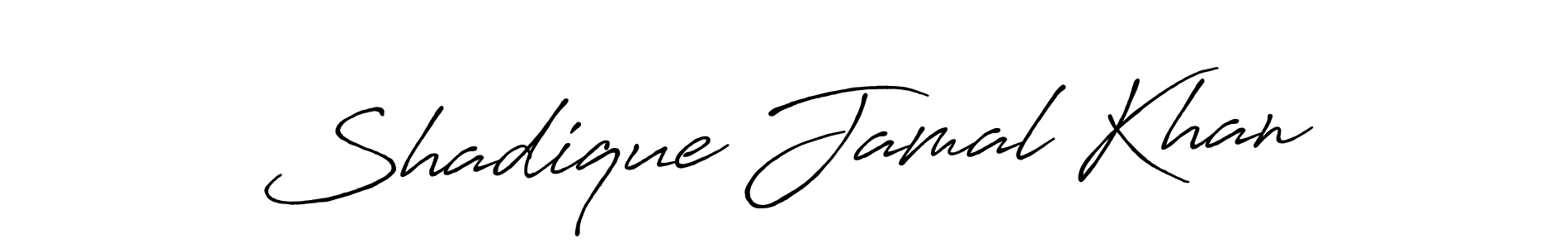 Shadique Jamal Khan stylish signature style. Best Handwritten Sign (Antro_Vectra_Bolder) for my name. Handwritten Signature Collection Ideas for my name Shadique Jamal Khan. Shadique Jamal Khan signature style 7 images and pictures png