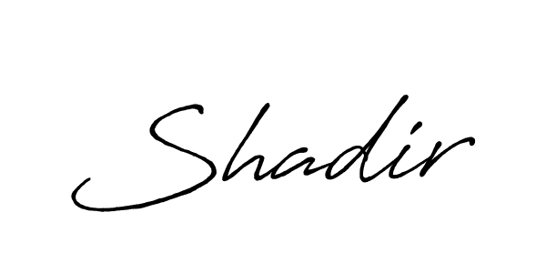 Shadir stylish signature style. Best Handwritten Sign (Antro_Vectra_Bolder) for my name. Handwritten Signature Collection Ideas for my name Shadir. Shadir signature style 7 images and pictures png