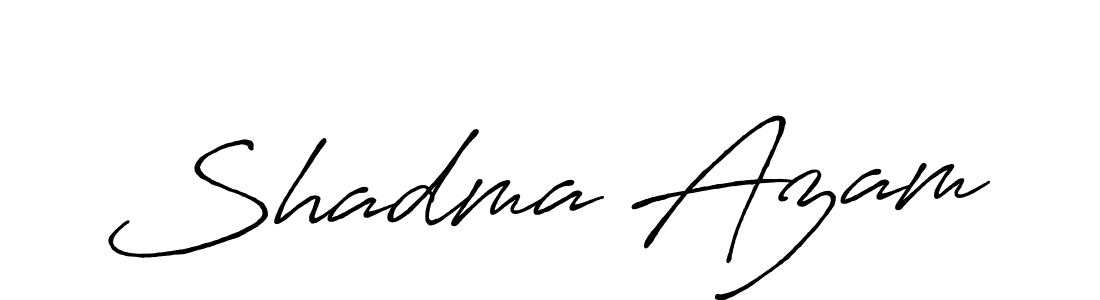 Shadma Azam stylish signature style. Best Handwritten Sign (Antro_Vectra_Bolder) for my name. Handwritten Signature Collection Ideas for my name Shadma Azam. Shadma Azam signature style 7 images and pictures png