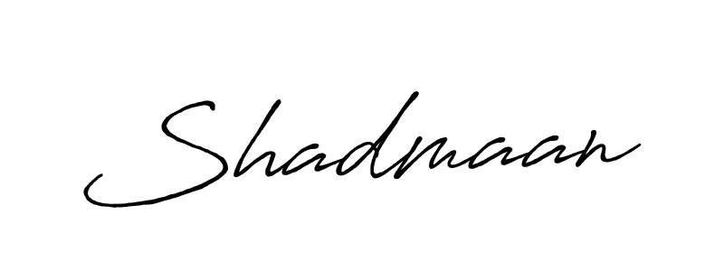 Shadmaan stylish signature style. Best Handwritten Sign (Antro_Vectra_Bolder) for my name. Handwritten Signature Collection Ideas for my name Shadmaan. Shadmaan signature style 7 images and pictures png