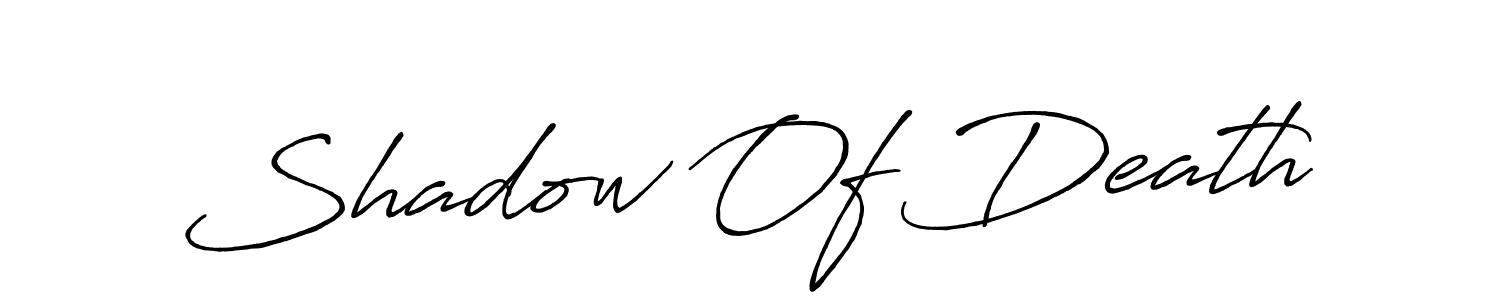 Create a beautiful signature design for name Shadow Of Death. With this signature (Antro_Vectra_Bolder) fonts, you can make a handwritten signature for free. Shadow Of Death signature style 7 images and pictures png