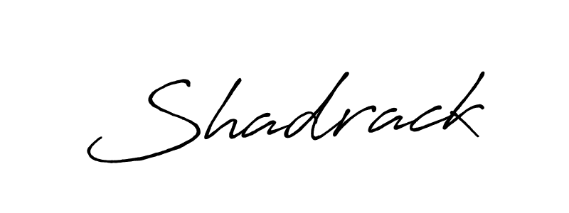 Use a signature maker to create a handwritten signature online. With this signature software, you can design (Antro_Vectra_Bolder) your own signature for name Shadrack. Shadrack signature style 7 images and pictures png
