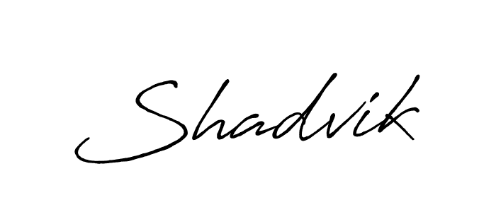 Also You can easily find your signature by using the search form. We will create Shadvik name handwritten signature images for you free of cost using Antro_Vectra_Bolder sign style. Shadvik signature style 7 images and pictures png