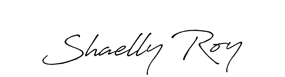 Create a beautiful signature design for name Shaelly Roy. With this signature (Antro_Vectra_Bolder) fonts, you can make a handwritten signature for free. Shaelly Roy signature style 7 images and pictures png