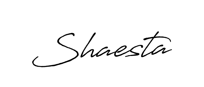 Create a beautiful signature design for name Shaesta. With this signature (Antro_Vectra_Bolder) fonts, you can make a handwritten signature for free. Shaesta signature style 7 images and pictures png