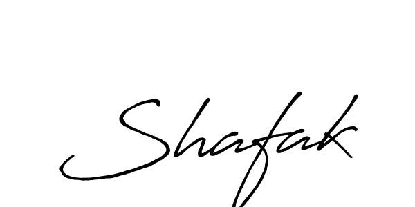 Design your own signature with our free online signature maker. With this signature software, you can create a handwritten (Antro_Vectra_Bolder) signature for name Shafak. Shafak signature style 7 images and pictures png