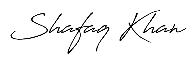 Make your name Shafaq Khan memorable on every contract using Antro_Vectra_Bolder autograph style. Instant transparent background export available. Shafaq Khan signature style 7 images and pictures png