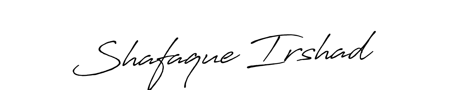 Shafaque Irshad stylish signature style. Best Handwritten Sign (Antro_Vectra_Bolder) for my name. Handwritten Signature Collection Ideas for my name Shafaque Irshad. Shafaque Irshad signature style 7 images and pictures png