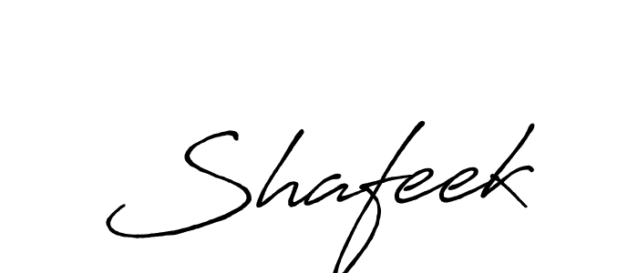 How to make Shafeek name signature. Use Antro_Vectra_Bolder style for creating short signs online. This is the latest handwritten sign. Shafeek signature style 7 images and pictures png